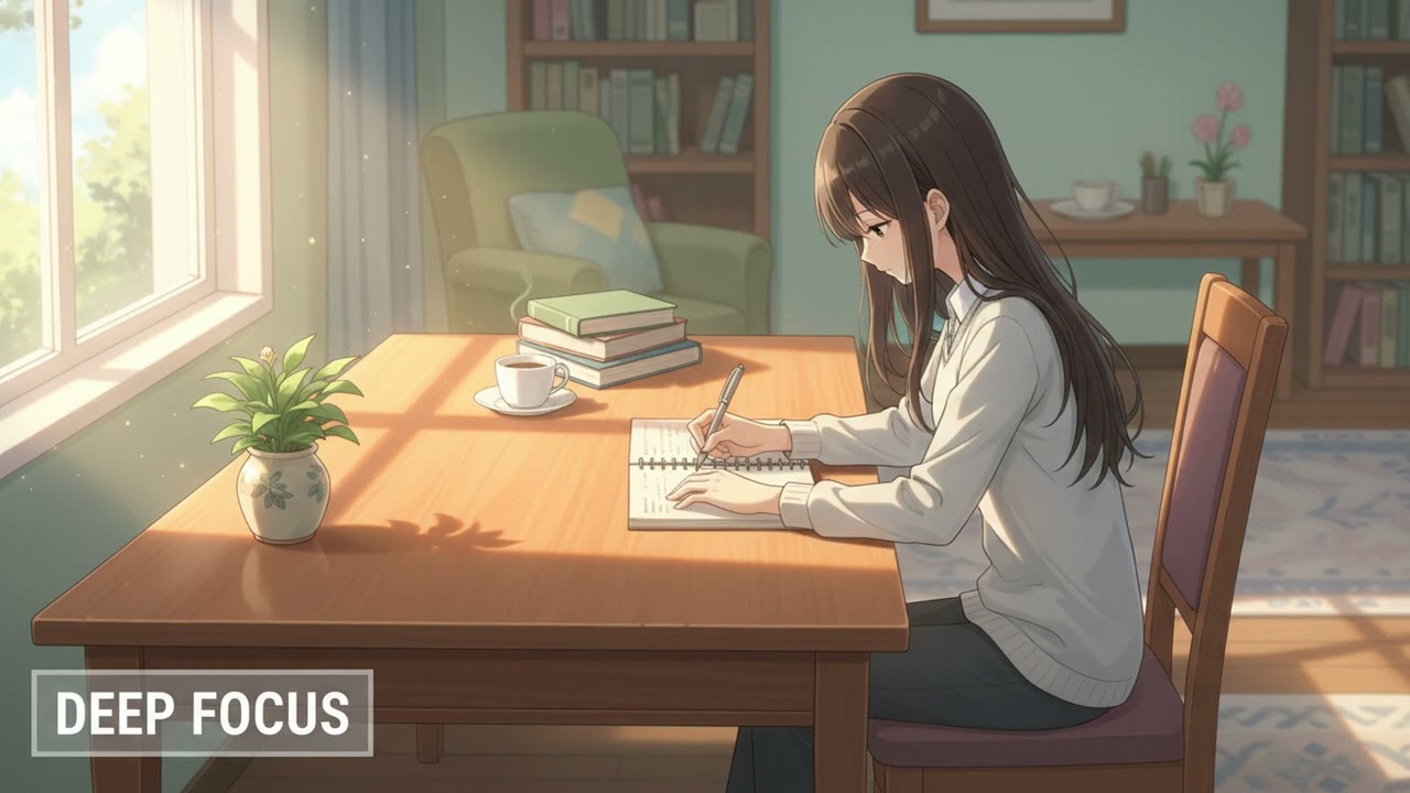 Deep Focus Piano Lofi for Study and Work | Distraction-Free, No Lyrics (59 Minutes)