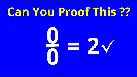 How To Proof That 0/0=2 | Viral Math Trick | Breaking The Rules Of Mathematics | Fun Mathematics