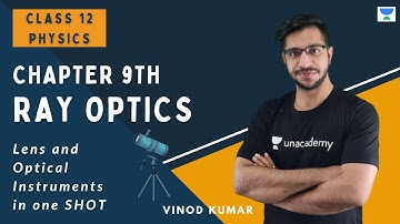Class 12 Ray Optics | Lens and Optical Instruments in One Shot | Vinod Kumar