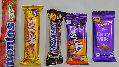 ASMR Most Popular Candys / some lots of colorfulrainbow lollipop candy / unpacking chocolate eat