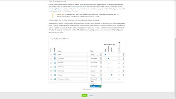 Configure Ticket Statuses for Help Desk/Customer Service