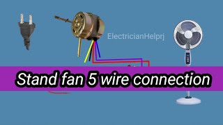 stand fan 5 wire connection diagram