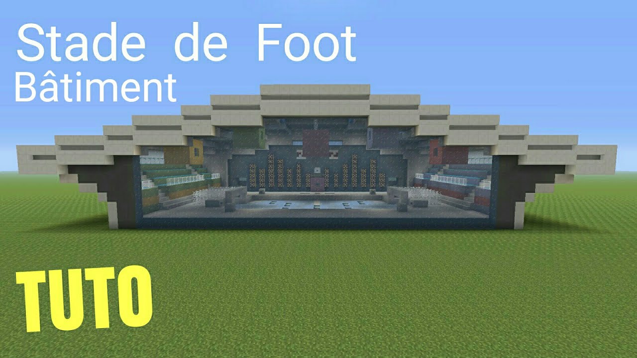 TUTO Minecraft Stade de Foot Bâtiment PS4 (PS3/XBOX360/XBOXONE) - YouTube