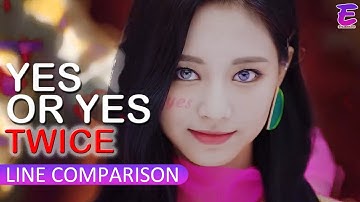 [LINE COMPARISON] Twice - Yes Or Yes (Without vs With Adlibs)