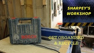 OLD POWER TOOL BOX/CASE RECYCLING CHEAP WORKSHOP ORGANIZE TIP