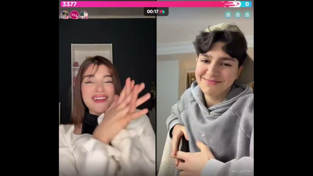 نور الهدى مع عبدالعزيز فقرة من الغزل المتبادل وكيستات مع الشباب