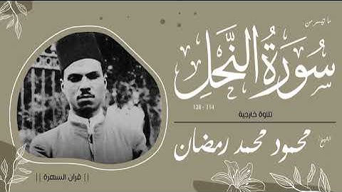 الشيخ محمود محمد رمضان - ما تيسر من سورة النحل 114-128 - تلاوة خارجية