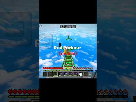Minecraft Rail Parkour 🥶 #zyperplays #mcpe