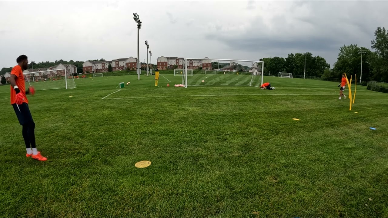 Syracuse University Men's Goalkeeper Training - Angle Play - 8-10-2023 AM
