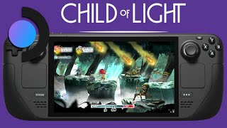 Steam Deck Gameplay - Child of Light  - Ubisoft Connect Steam OS