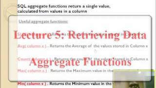 Oracle  Aggregate Functions , Summary Functions Sql Oracle Aggregate Functions 4e66
