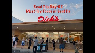 Famous Dick’s Burger 🍔 & Local Food Tour | USA Roadtrip Day 2 | Travel Vlog