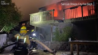 San Luis Obispo fire damages home near Cal Poly