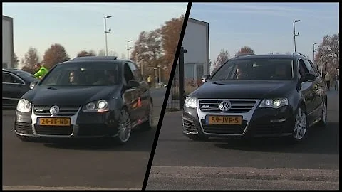 Volkswagen Golf R32 and Passat R36 | LOUD acceleration and INSANE flyby!