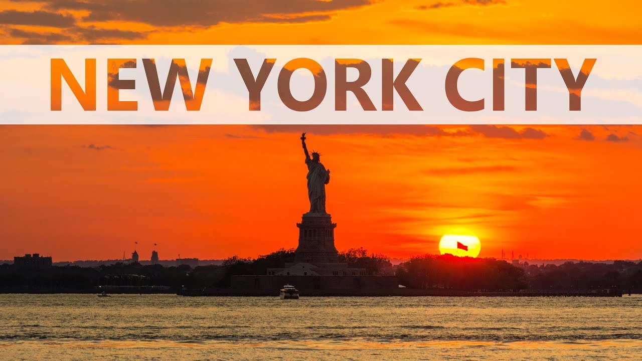 New York City Skyline Day and Night - 4K Timelapse Video