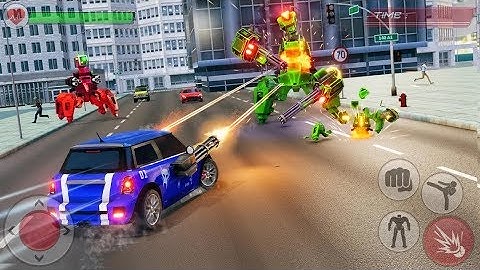 New Cat Robot Car Transformation Part-2 | Rescue City Cat Robot Car Android GamePlay | By Game Crazy
