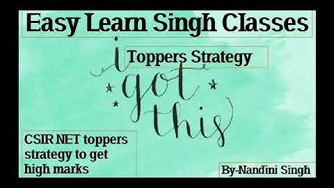 Know CSIR NET Topper