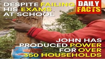 Kenyan man builds his own power station