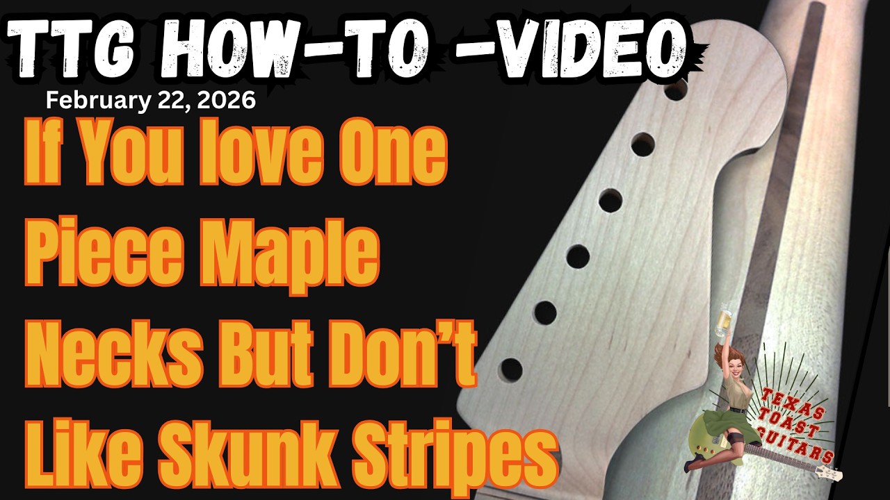 Если вам нравятся цельные кленовые грифы, но не по душе полоски из клена, то это для вас.