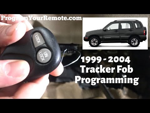 How To Program A  Chevy Tracker Remote Key Fob 1999 - 2004 DIY Tutorial Chevrolet