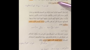 متشابهات (كذلك نفصل الآيات لقوم …..)