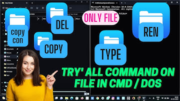 "MS-DOS Command Prompt Tutorial: Create, Open, Rename, Copy & Delete Files | Command Prompt Basics"