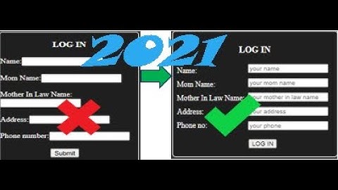 how to align html form : html form alignment in (2021) ComputerScience
