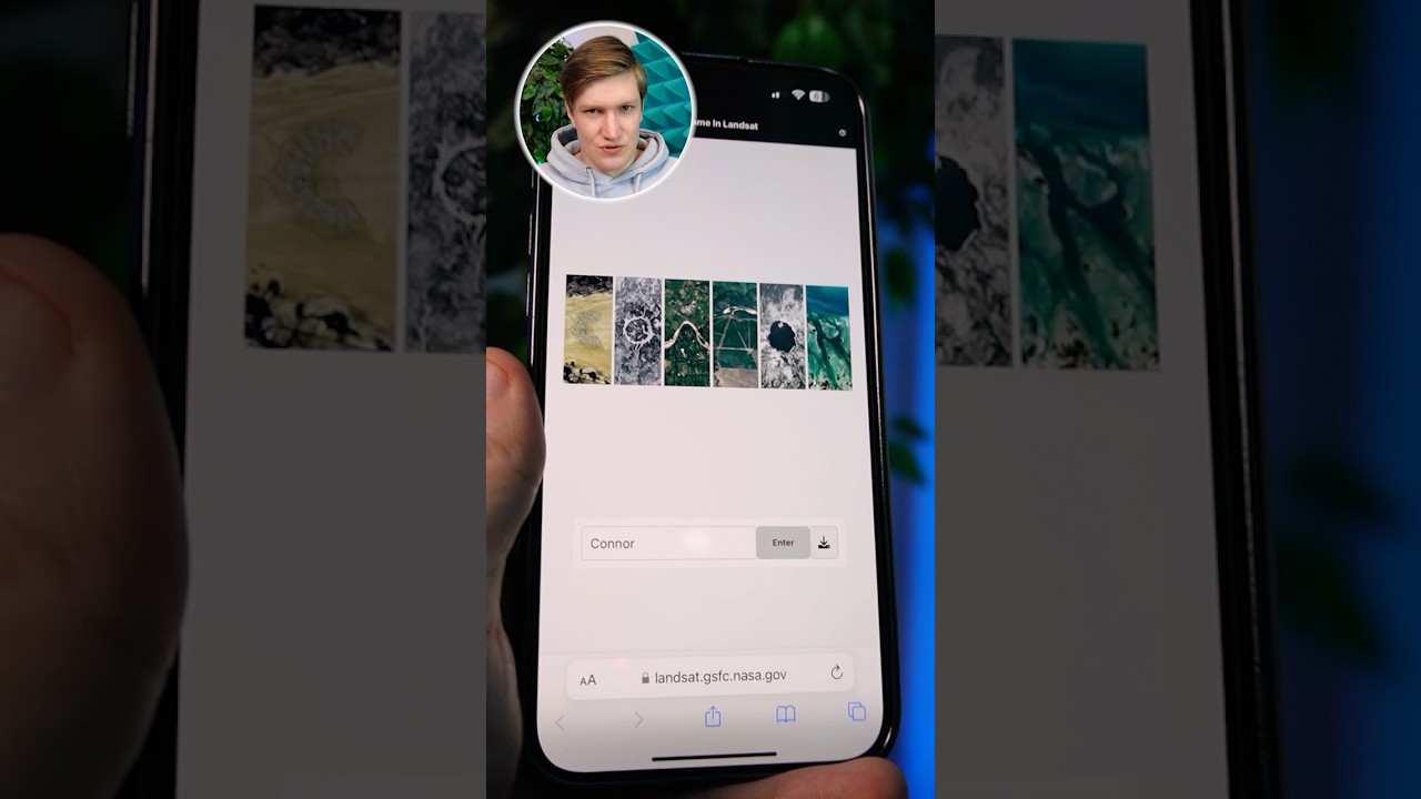 Сайт составляет имя снимками со спутника, как вам?