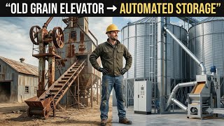 He Transformed a Forgotten Grain Elevator Into a Giant Automated Farm Storage System😱@MrBeast 