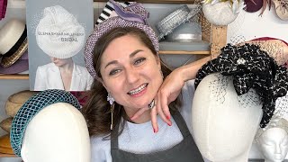 Bespoke Headband Course Behind the scenes. Hat Making tutorials with Elena Shvab Millinery, London