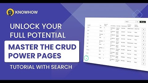 powerapp Power Pages for beginners CRUD Operations