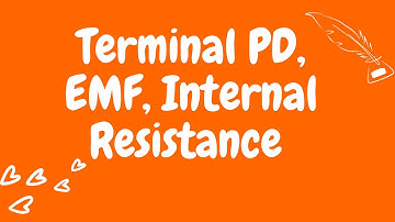 What is terminal Potential difference? Terminal pd vs emf vs Internal resistance | Kisembo Physics