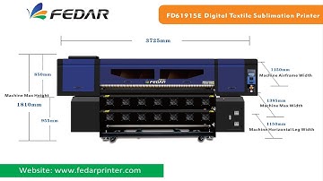 Fedar FD61915E Sublimation Textile Printer with 15 Print Heads