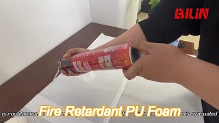 b1 din 4102 fire rated expanding pu foam sealant for fire door and window installation