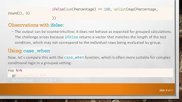Understanding the Difference Between ifelse and case_when in dplyr for Grouped Operations