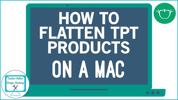 How to Flatten TPT Products on a Mac for Free