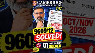 Cambridge Business 9609 P12 Oct Nov 2026 Q1 a & b Cambridge Business 9609 P12 Oct Nov 2026 Q1 a & b