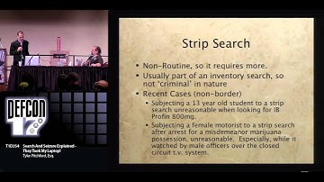 DEF CON 17 - Tyler Pitchford - Search and Seizure Explained