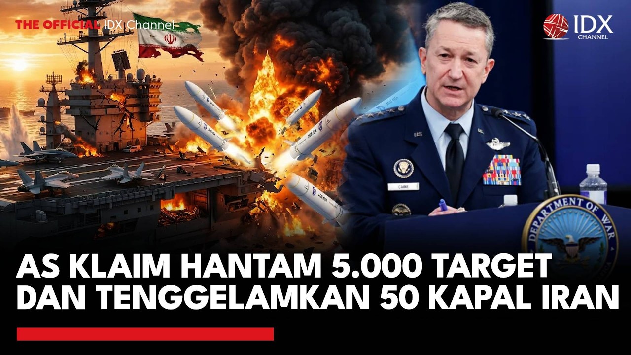 AS Klaim Hantam 5.000 Target dan Tenggelamkan 50 Kapal Iran | IDXC UPDATE