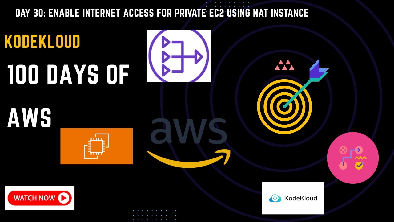 Day 30: Enable Internet Access for Private EC2 Using NAT Instance | 100 ...