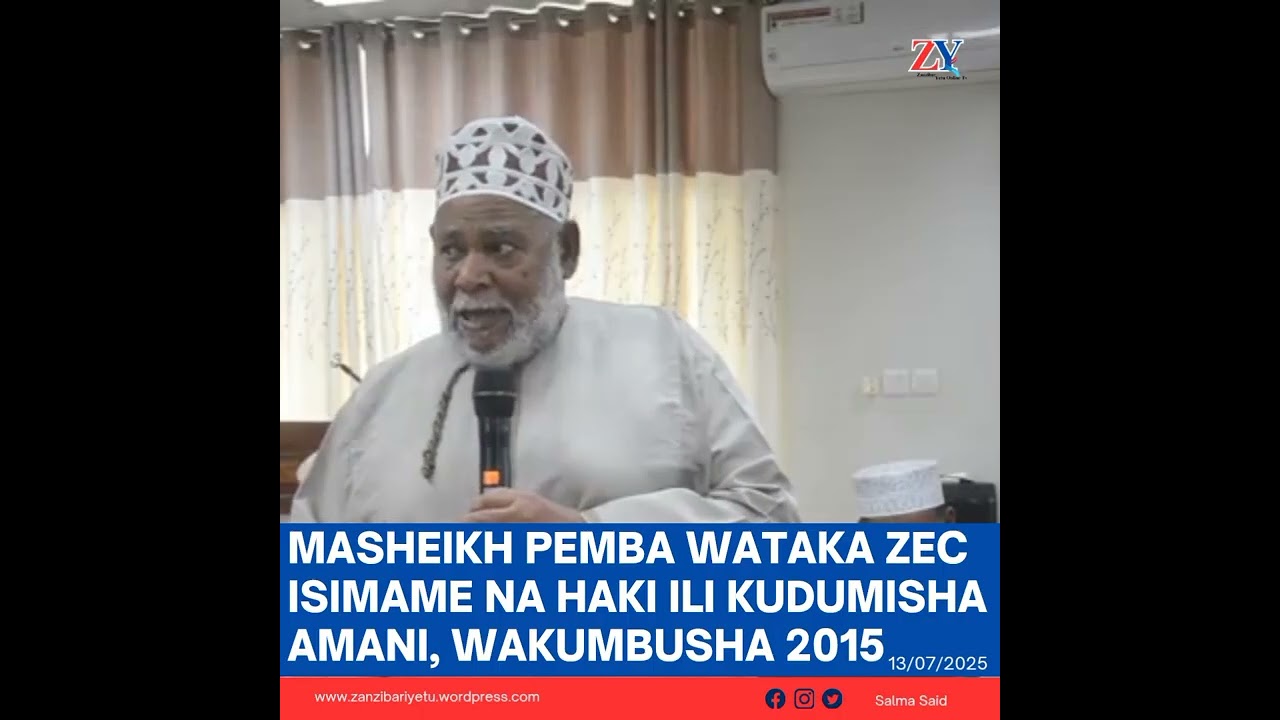 PEMBA: VITISHO VYA UCHAGUZI VIMEANZA-  MASHEIKH