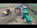 Taglio e cippatura piante | FENDT 718-724 / Cat M313D / John Deere  8310r | WOOD CUTTING