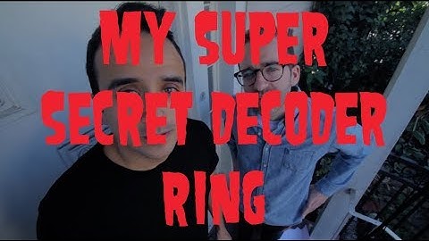 My Super Secret Decoder Ring