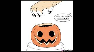 Monster Pixie Carves A Pumpkin for Halloween | Pixie and Brutus Comic by Pet_foolery #comicdub