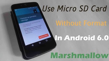 USE MICRO SD CARD WITHOUT FORMATTING IN ANDROID 6.0 Marshmallow [NO ROOT]