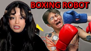 Valkyrae Reacts to Michael Reeves 'A Robot Teaches Me Boxing'
