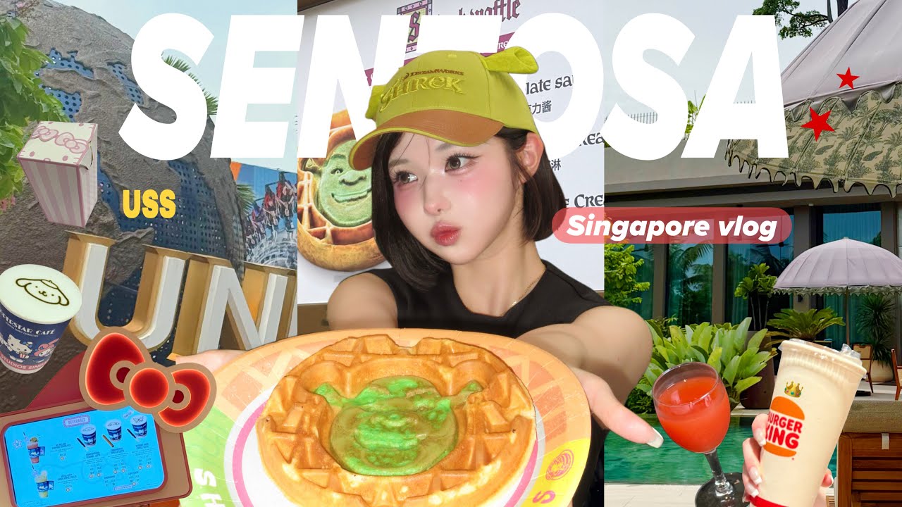 [VLOG] in SENTOSA🏝️⭐️初のUSS!!! ［Singapore］