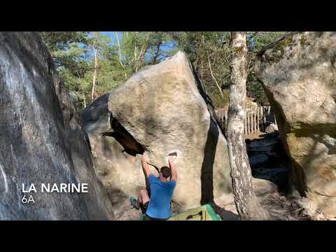 Beta Video for climb Chapeau Chinois v4, Fontainebleau
