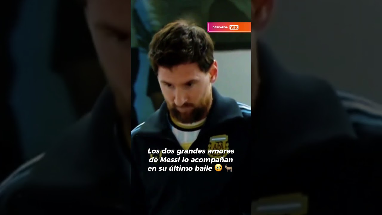 Messi arropado por su madre y Antonella en su último juego 🥹