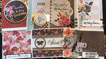 Maximum ideas with 12x12 paper pad / 7 card examples  so many ideas / Encouragement card hop